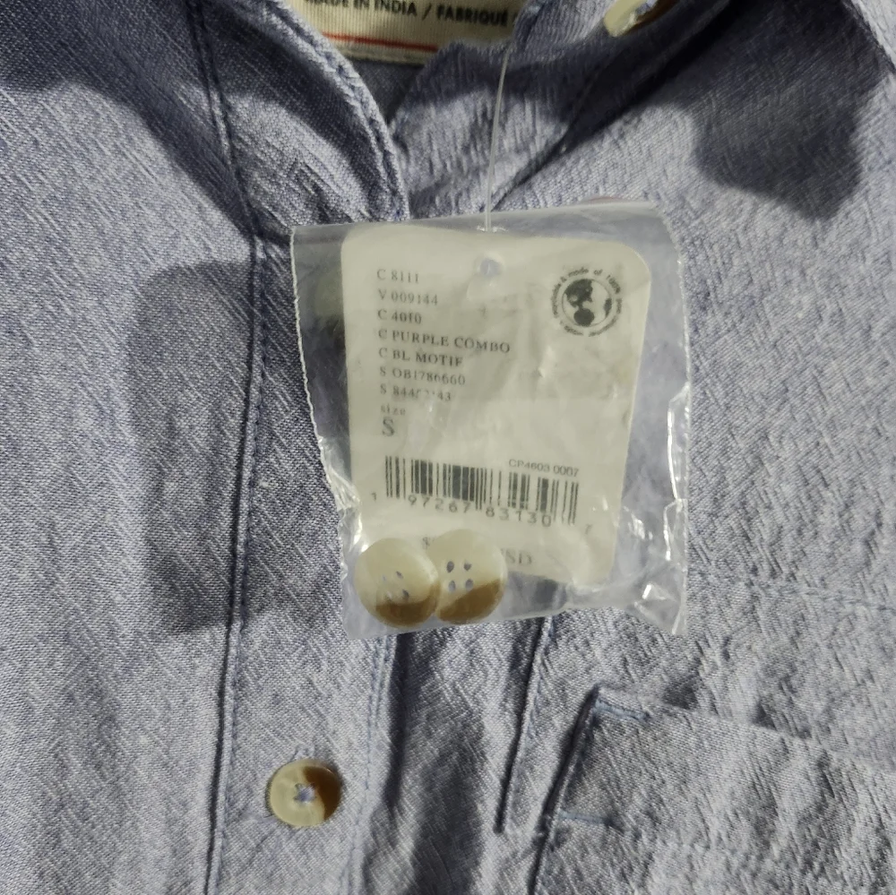 NWT Free People Button-up Shirt Women's Small Light Purple